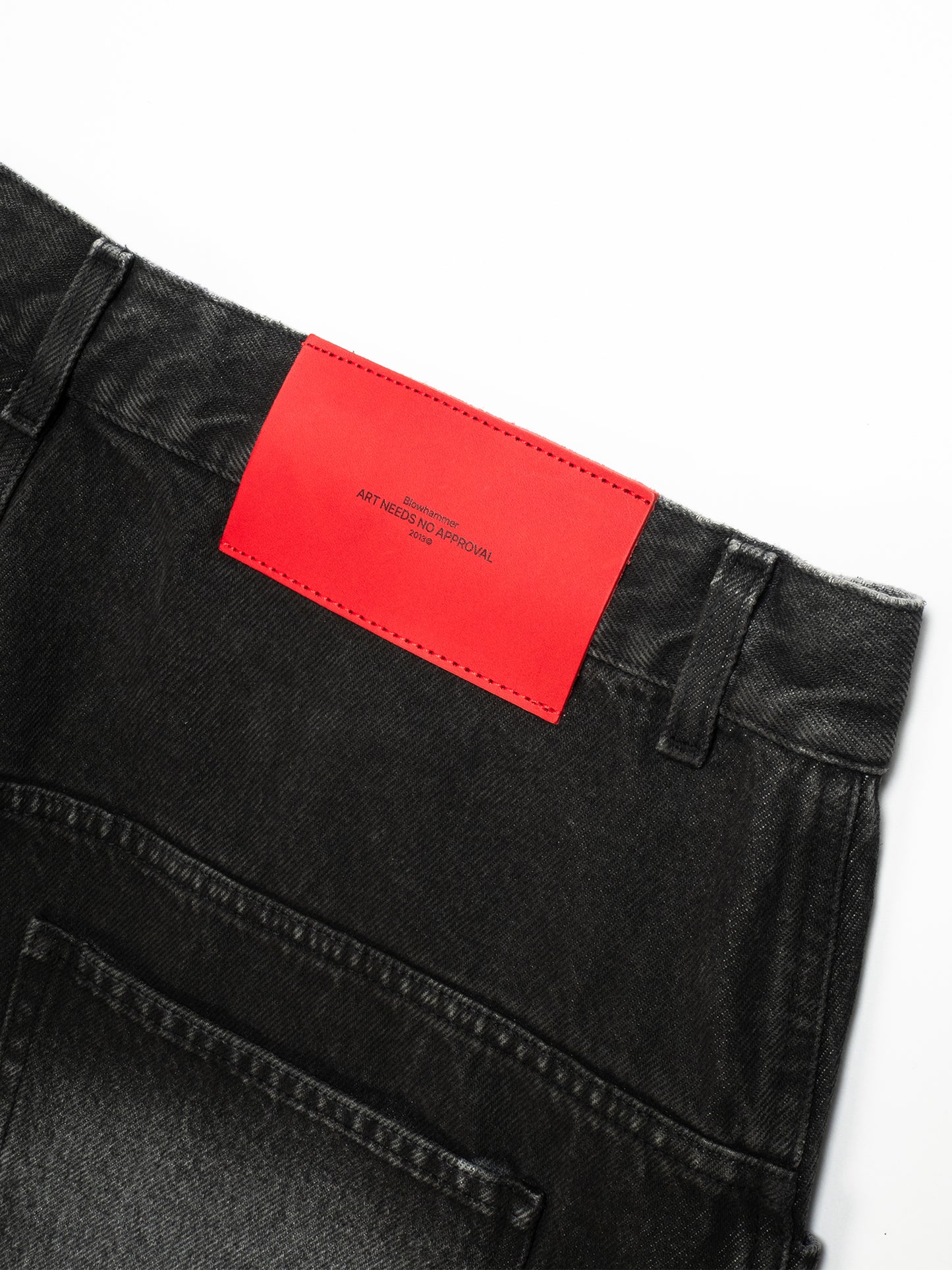 Black Denim Jorts
