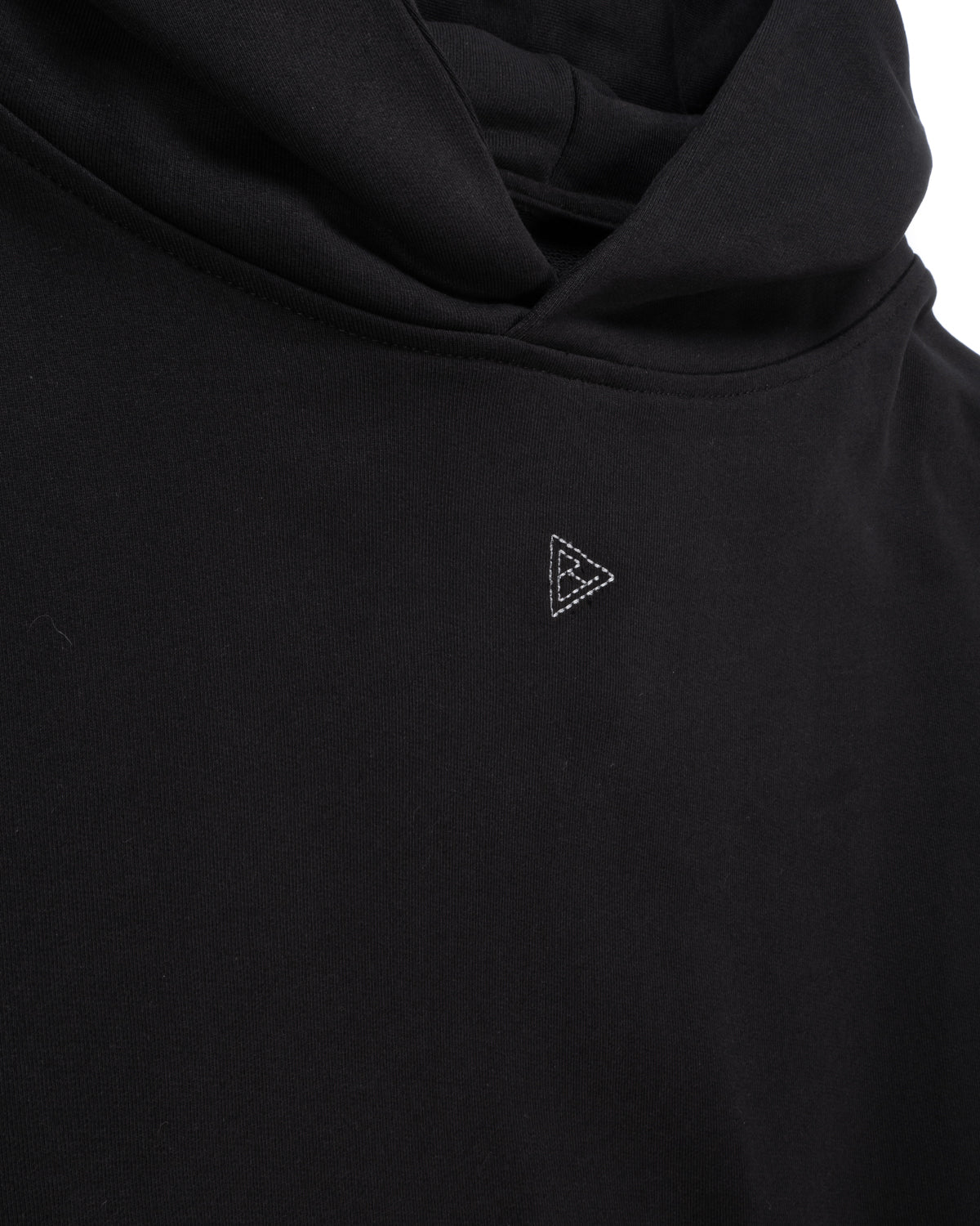 MINIMAL Black Felpa Cappuccio Boxy