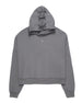 MINIMAL Grey Felpa Cappuccio Boxy