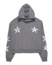 Stars Felpa Cappuccio Boxy