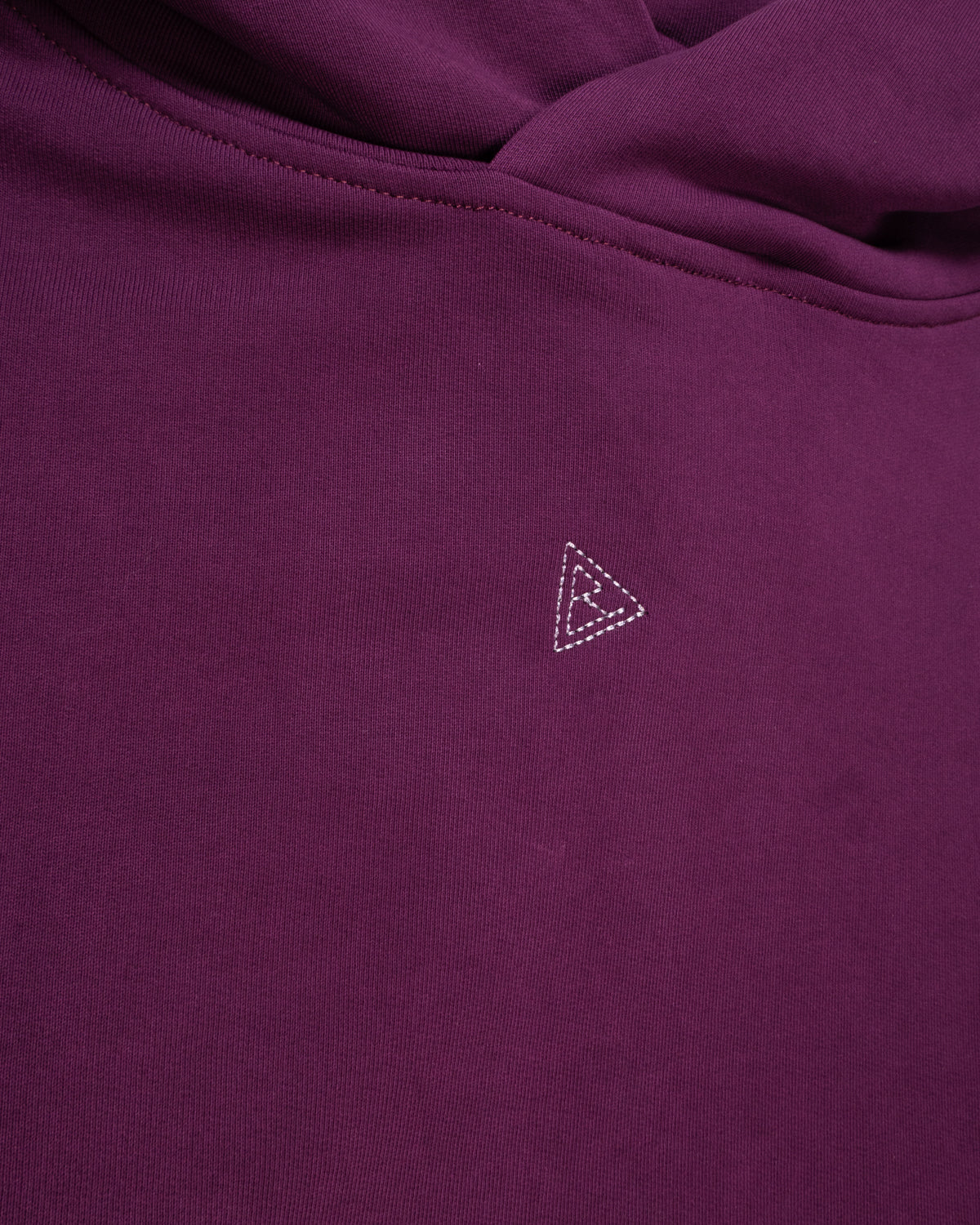 MINIMAL Purple Felpa Cappuccio Boxy