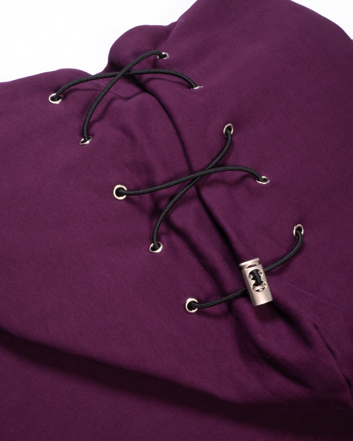 MINIMAL Purple Felpa Cappuccio Boxy
