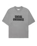 Γκρι T-shirt Social Overdose, μπροστινή όψη, color_grey