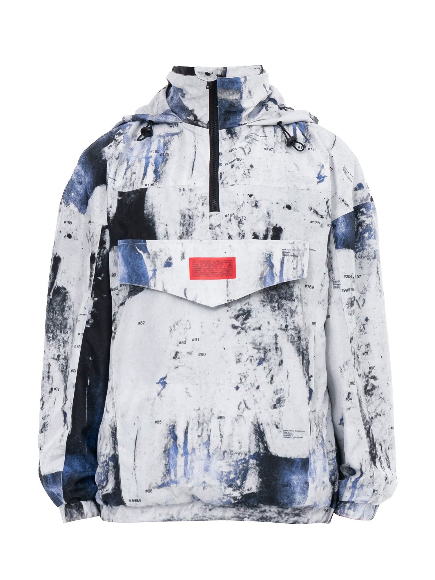 Vit anorak Rugged, framifrån