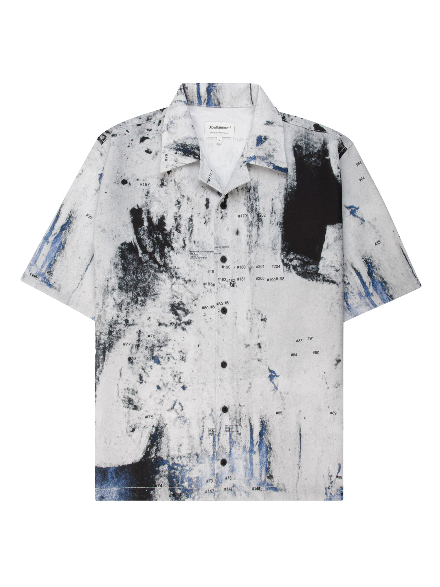 Camisa de manga curta branca Rugged, vista de frente