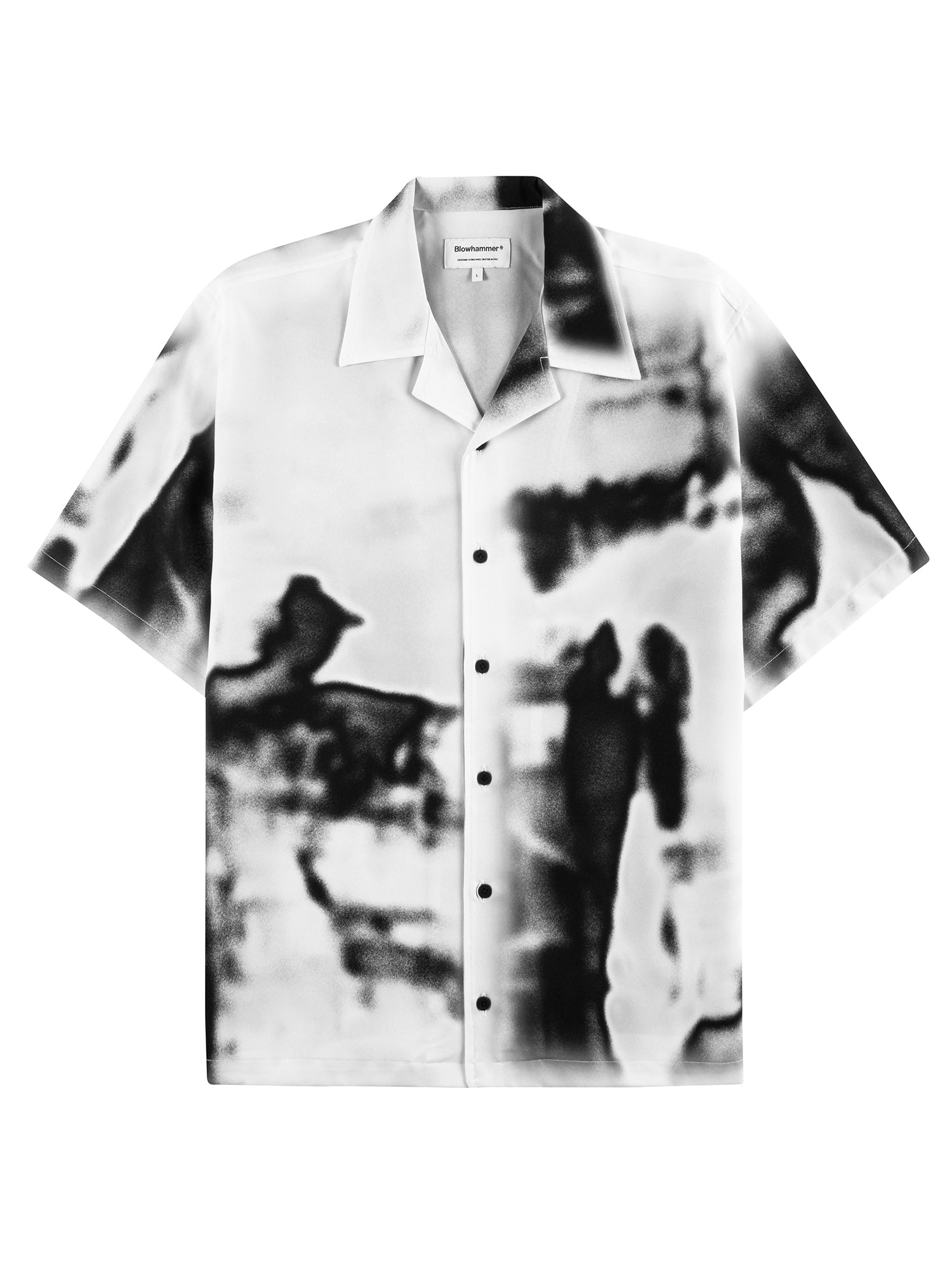 Camisa de manga curta branca e preta Rift, vista de frente