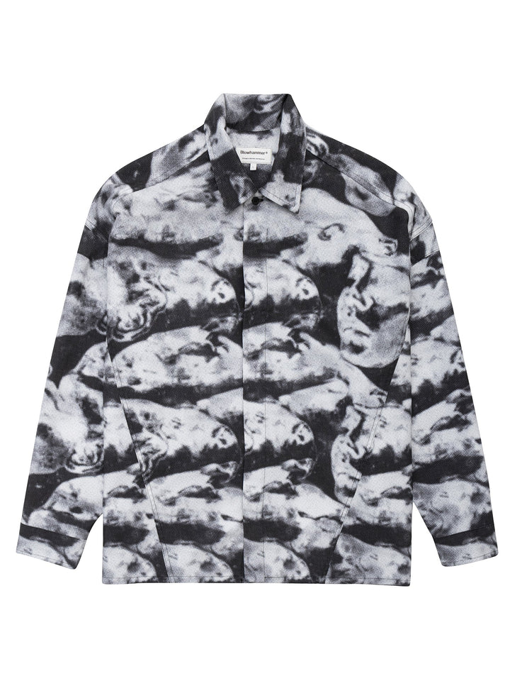 Black Camo košile s dlouhým rukávem