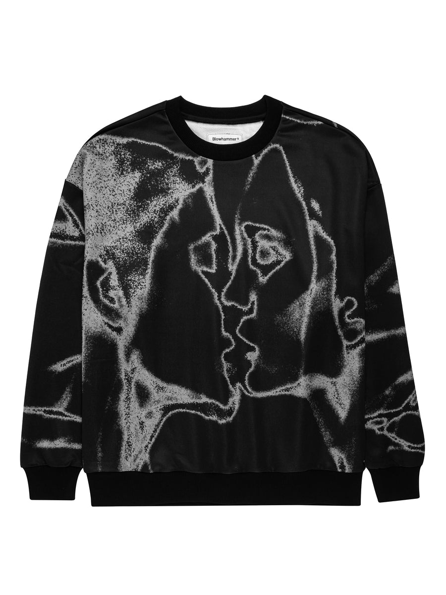 Unkiss Black mikina bez kapuce