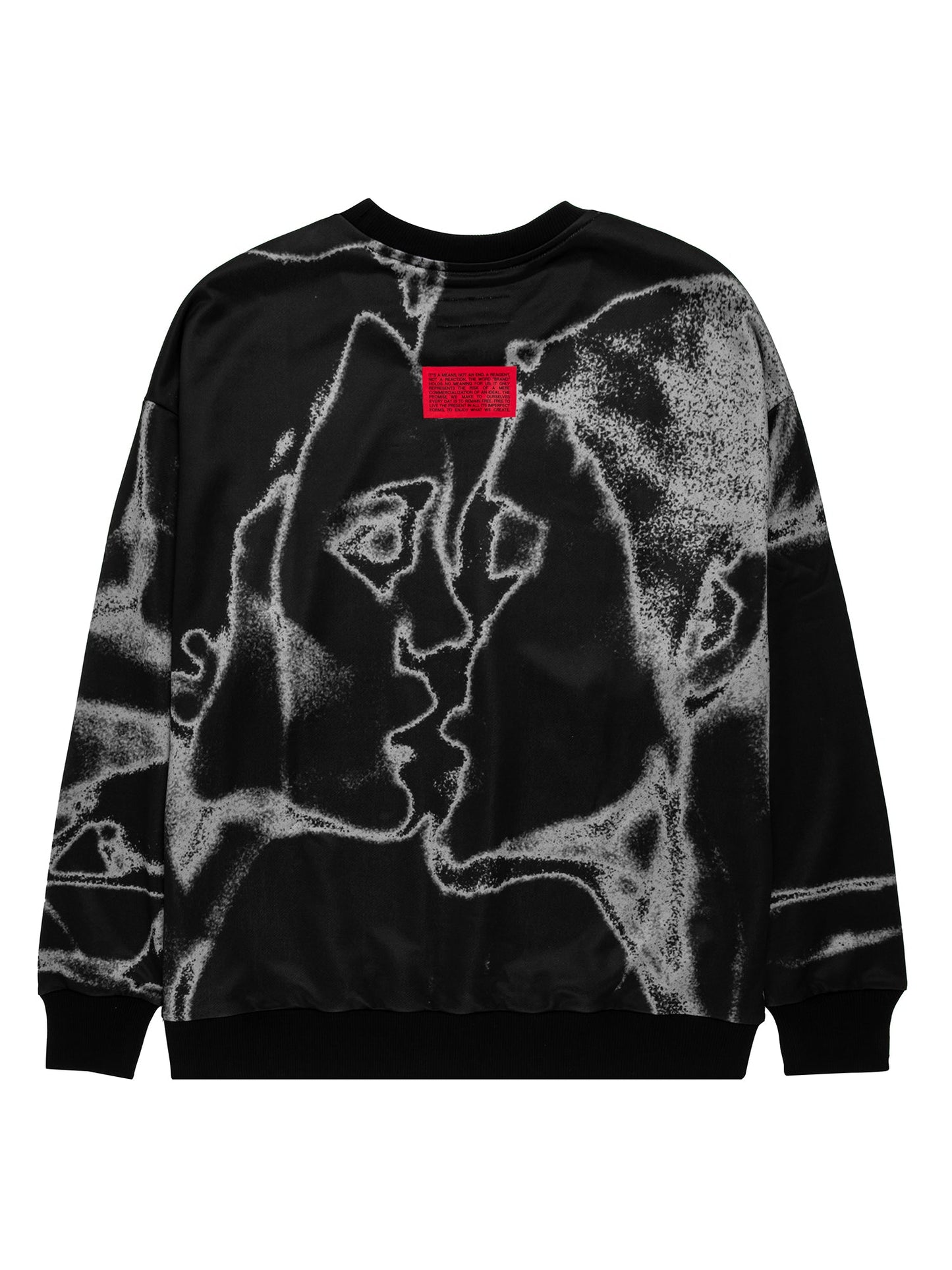 Unkiss Black Sweatshirt à col rond