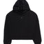 MINIMAL Black Felpa Cappuccio Boxy