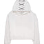 MINIMAL Cream Felpa Cappuccio Boxy