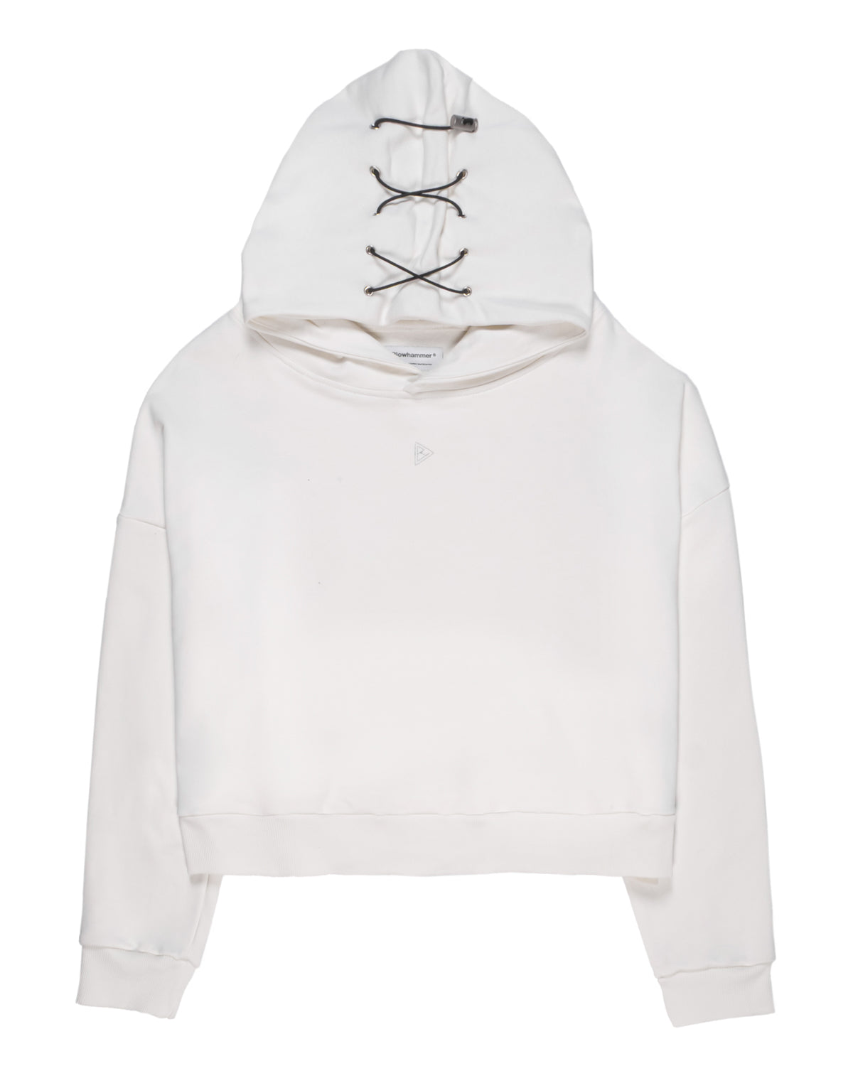 MINIMAL Cream Felpa Cappuccio Boxy
