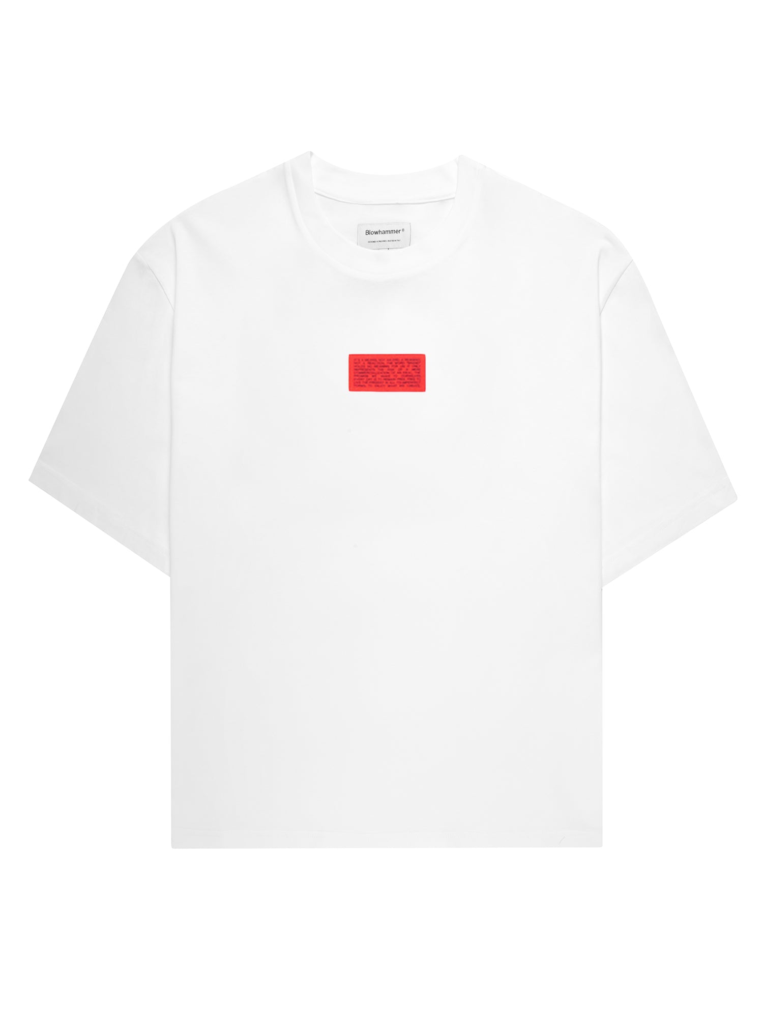 Wit T-shirt Deconstructed, vooraanzicht