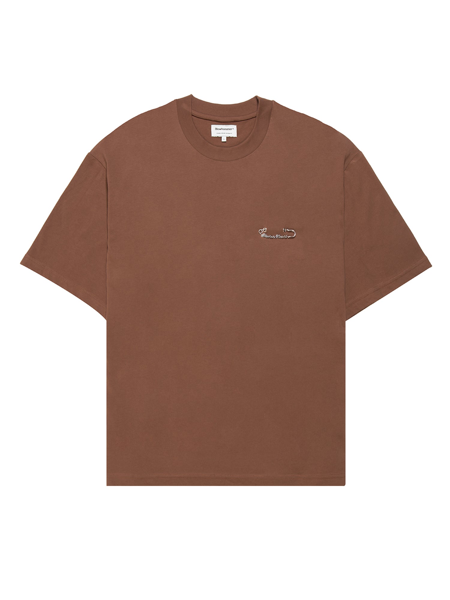 Καφέ T-shirt Brokenheart, μπροστινή όψη