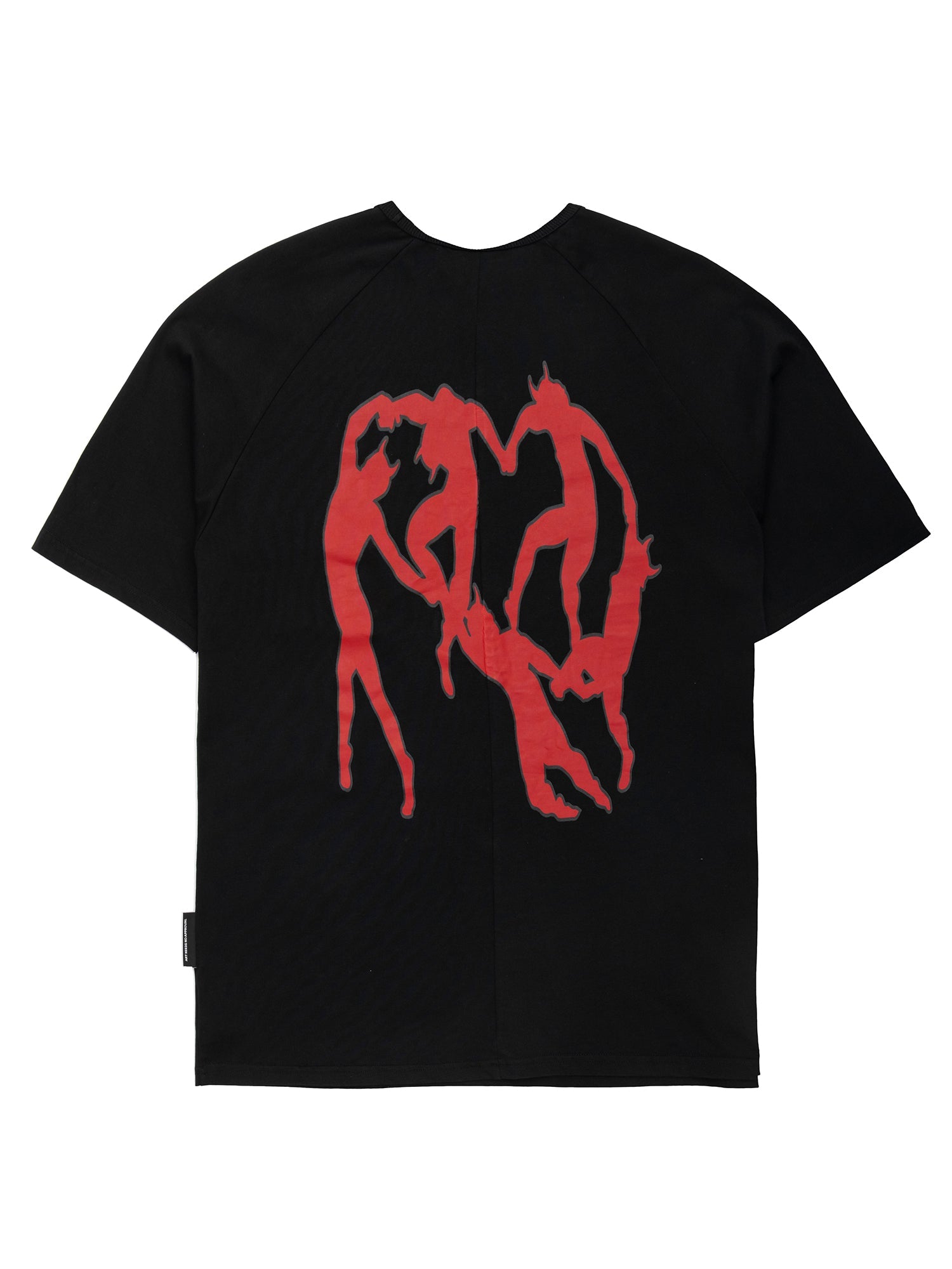 Svart T-shirt Infernal Groove, bakifrån med trycket