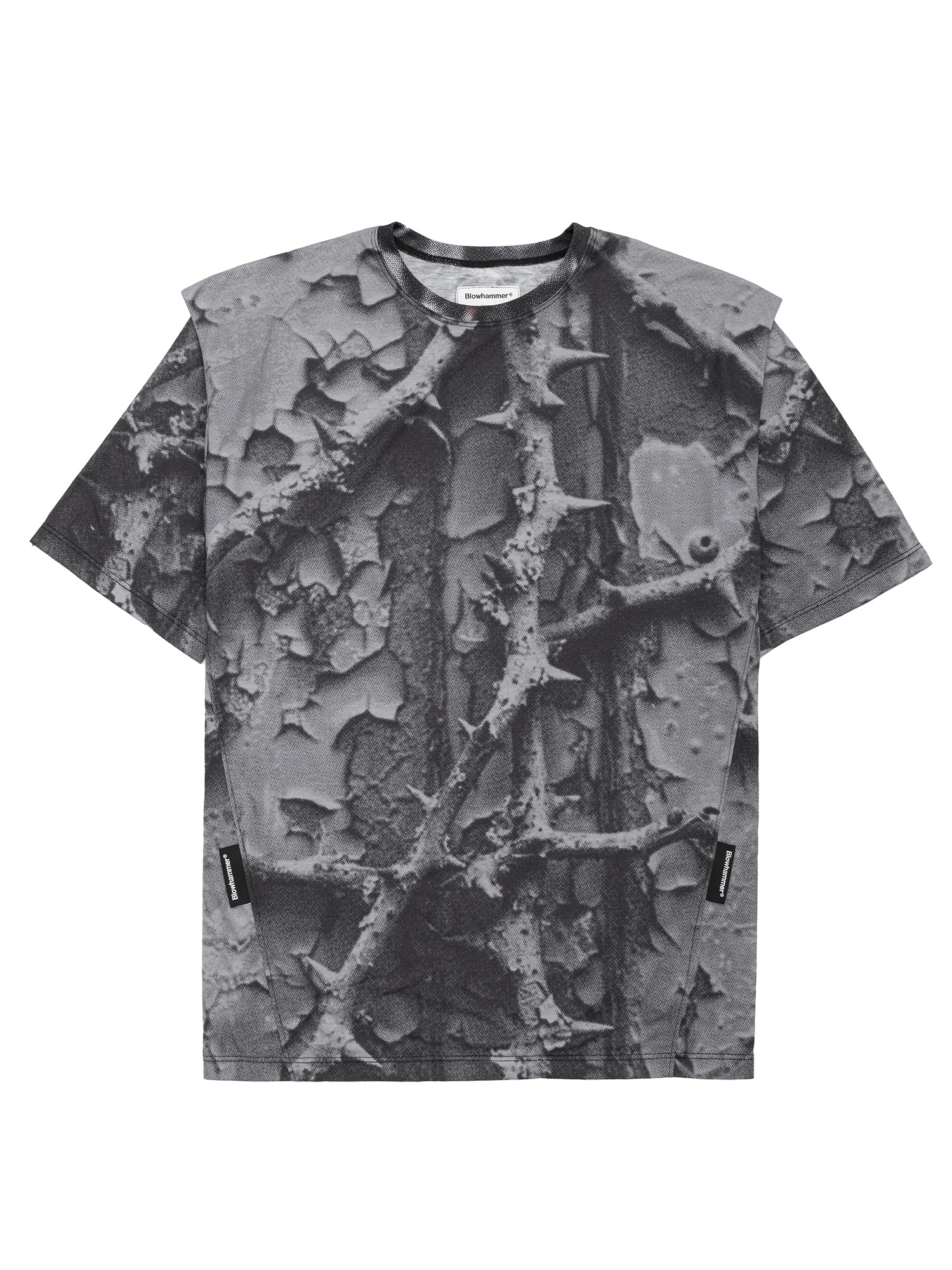 Tricou gri Bloodrose Dark, vedere din față