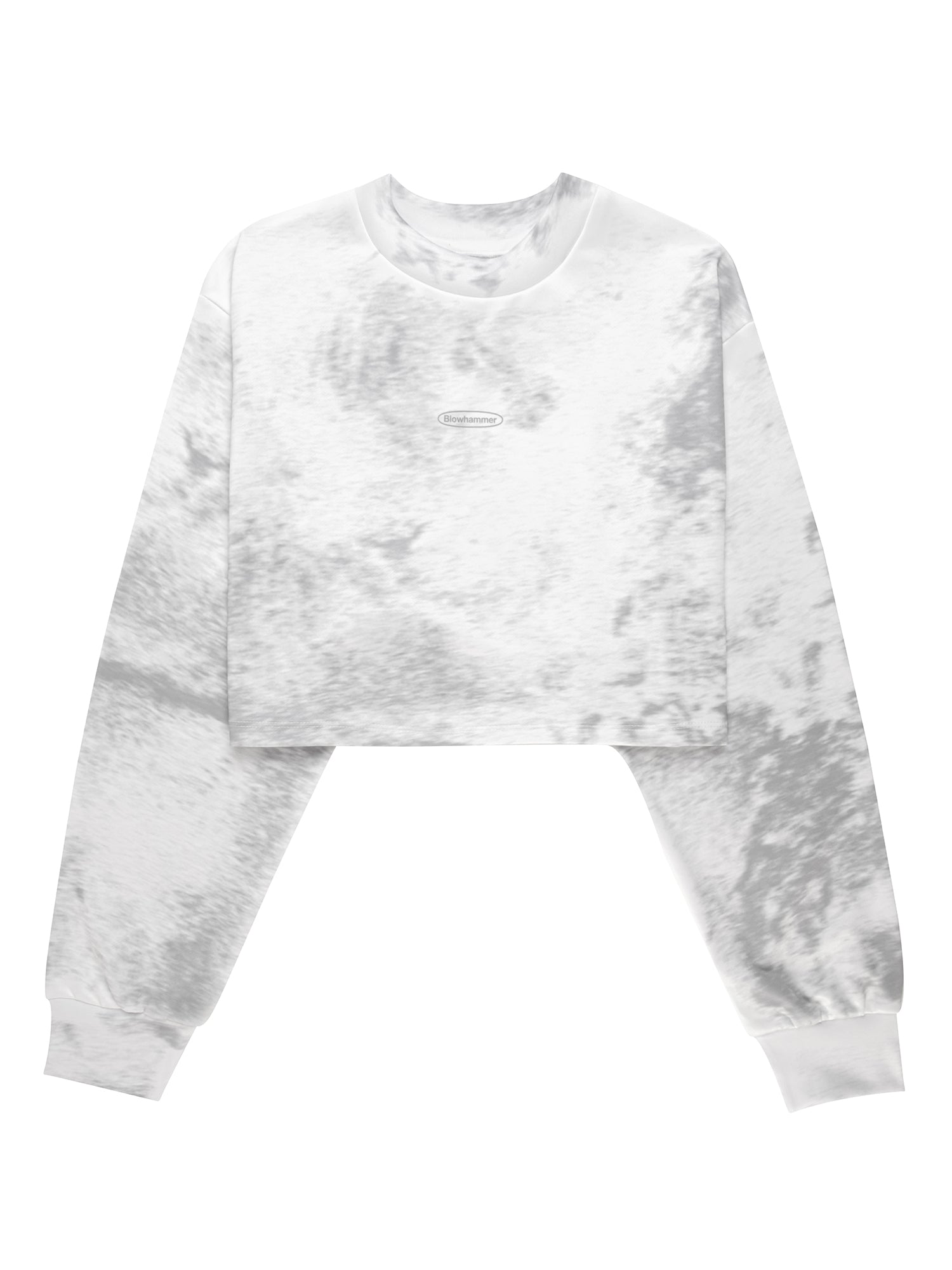 Grey Noise cropped sweatshirt, front view