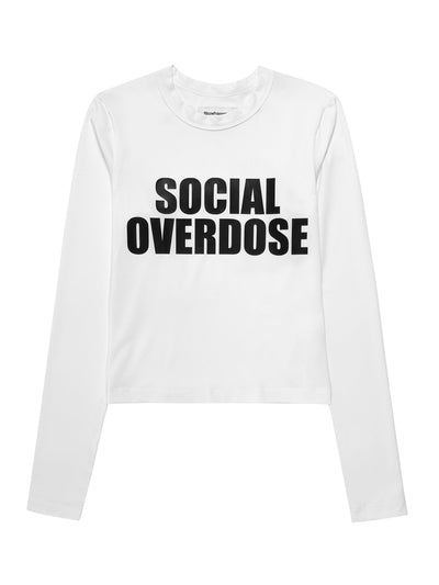 Social Overdose T-Shirt Maniche Lunghe