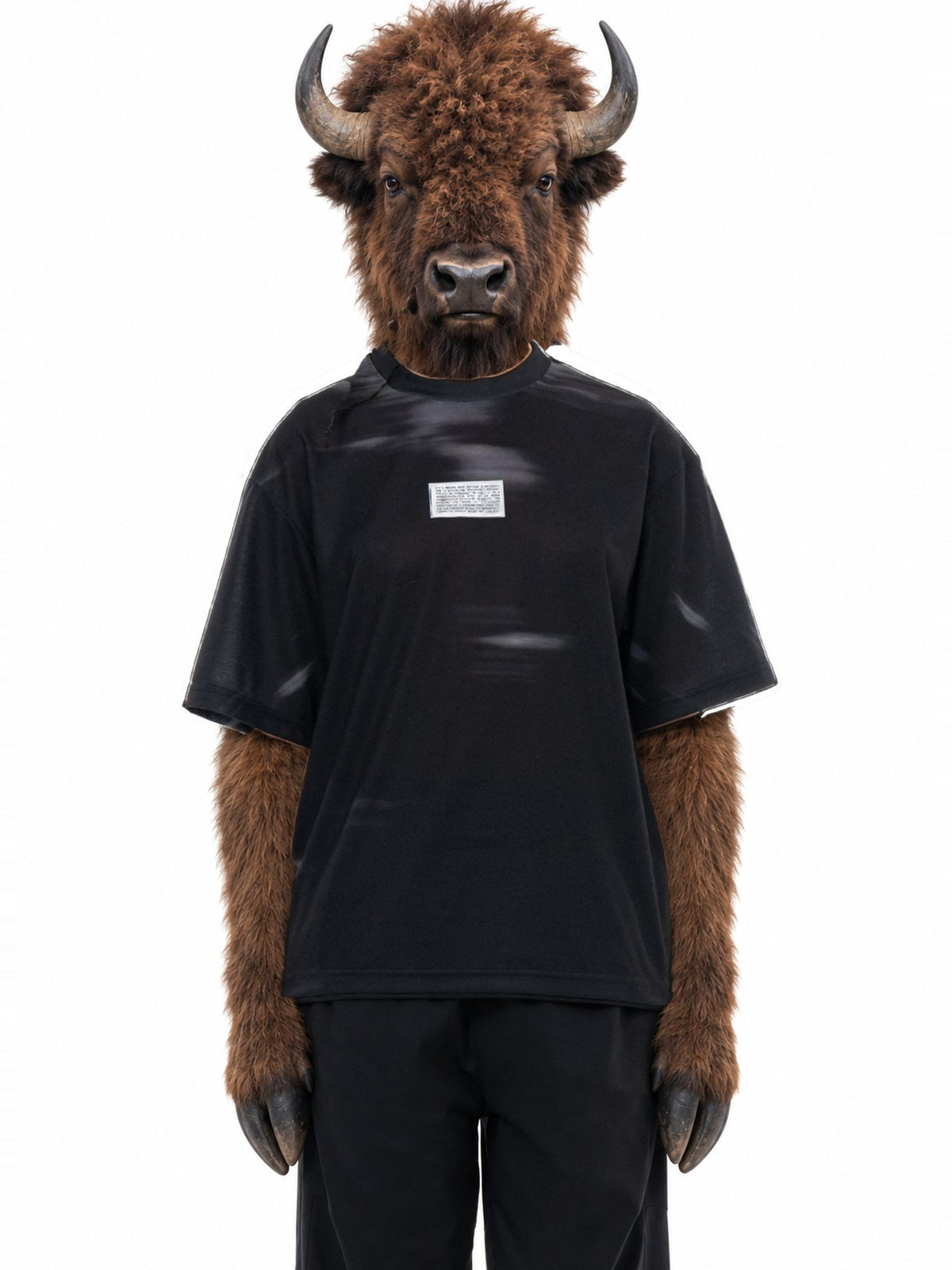 Personaggio inventato, bisonte, indossa Leak T-Shirt